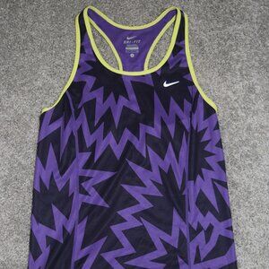 Nike Women’s Tank Top Racerback Size Small Purple Yellow Black